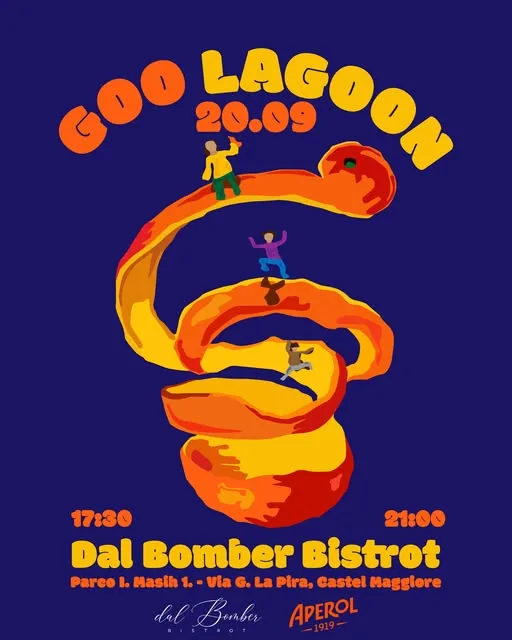 Locandina Goo Lagoon con Aperol